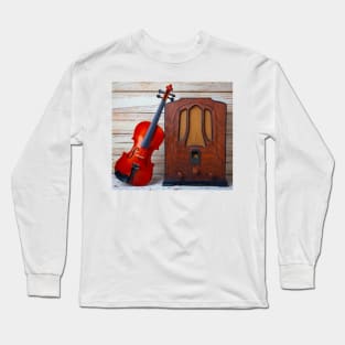 Violin And RCA Raido Long Sleeve T-Shirt